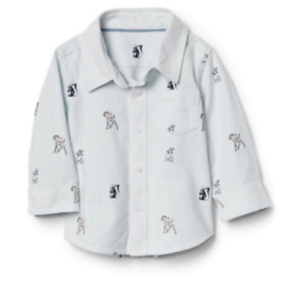 Baby Gap x Disney Bambi Button Down Shirt EUC